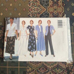 Butterick 4827 Misses Petite Wardrobe Sewing Pattern XS-S-M Jacket, Skirt, Pants